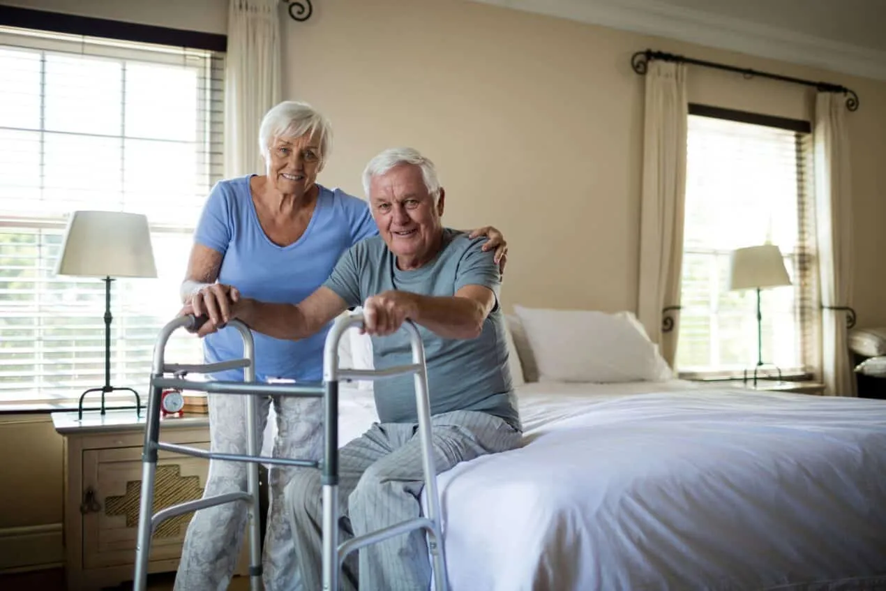 Man Recovering From Knee Replacement